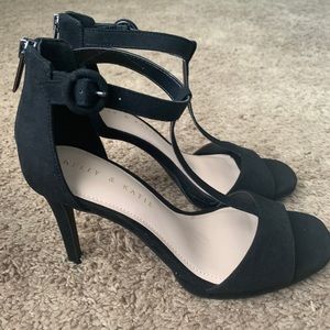 Kelly and Katie t-strap Black heels